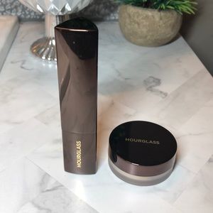 Hourglass Natural Amber and translucent veil